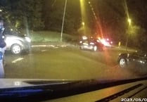 Police car damaged as officers move on 300-car 'meet' in Petersfield