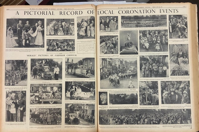The Herald's 'Pictorial record of local coronation events' to mark the crowning of Queen Elizabeth II in 1953