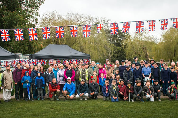A band of around 100 volunteers turned out for Farnham's Big Help Out morning of volunteering in Gostrey Meadow