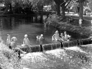 Do you remember the pool created by the old weir in Gostrey Meadow?