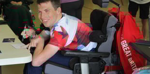 Boccia star David Smith visits Treloar's students in Holybourne