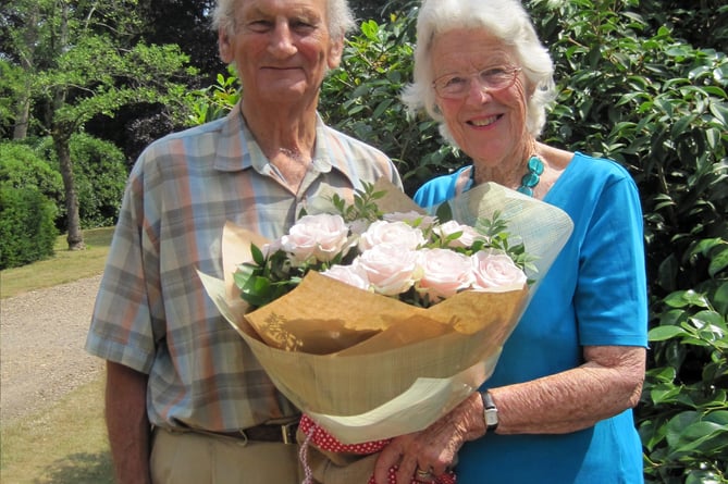 Mavis and husband Frank, who has himself headed up the church’s gardening team for a very long time                 
