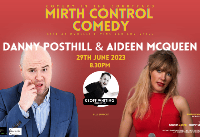 Live comedy returns to Borellis Wine Bar in Farnham this weekend