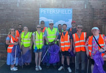 Liphook litter-pickers cleaning up Petersfield 
