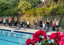 Salute the sun with sunset yoga at Petersfield Open Air Swimming Pool