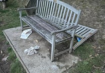 Liphook face vandalism problem as memorial bench is destroyed