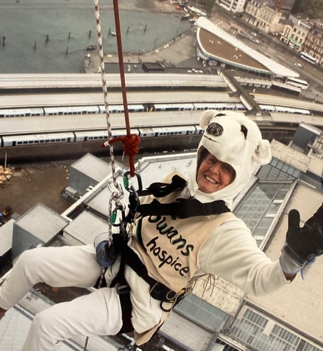 Iris Holt Abseiling