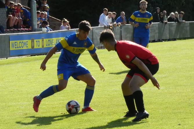 Action from Petersfield Town’s 1-0 defeat against Fleetlands