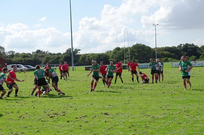 Action from Petersfield's 54-19 win against Millbrook