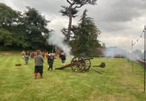 Video: Cannon fire rings out across Farnham as castle hosts open day