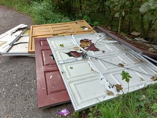 Fly-tippers strike again on rural lane near Buriton