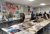 GCSE art coursework exhibition at The Petersfield School was class