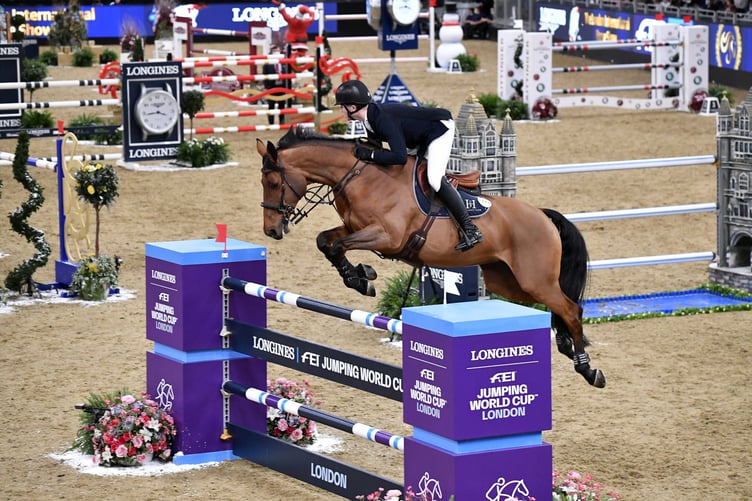 Harry Charles riding Stardust