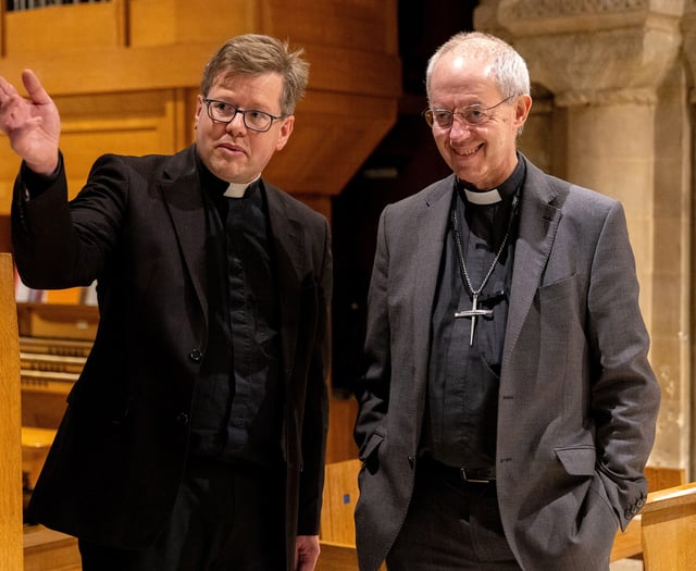 Archbishop condemns Gaza violence on historic visit to Petersfield
