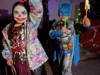 Family-friendly trick or treating in Vicky's Hallowe'en Garden