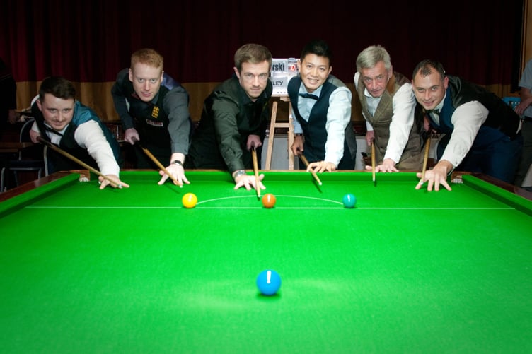 Jake Burtoo, Ryan Mears, Jack Lisowski, Dong Ming Lau, Martin Pollock and Richard Thompson