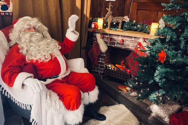 Santa Claus coming to the Binsted Christmas Fair