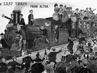 The last train from Alton – as seen in the 1900s...