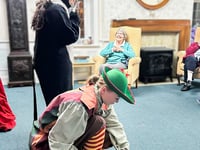 Panto season arrives at Haslemere care home... Oh yes it has!