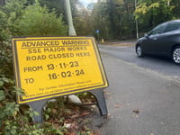 Light relief around Bordon 'lido' as Lindford Road shuts for roadworks