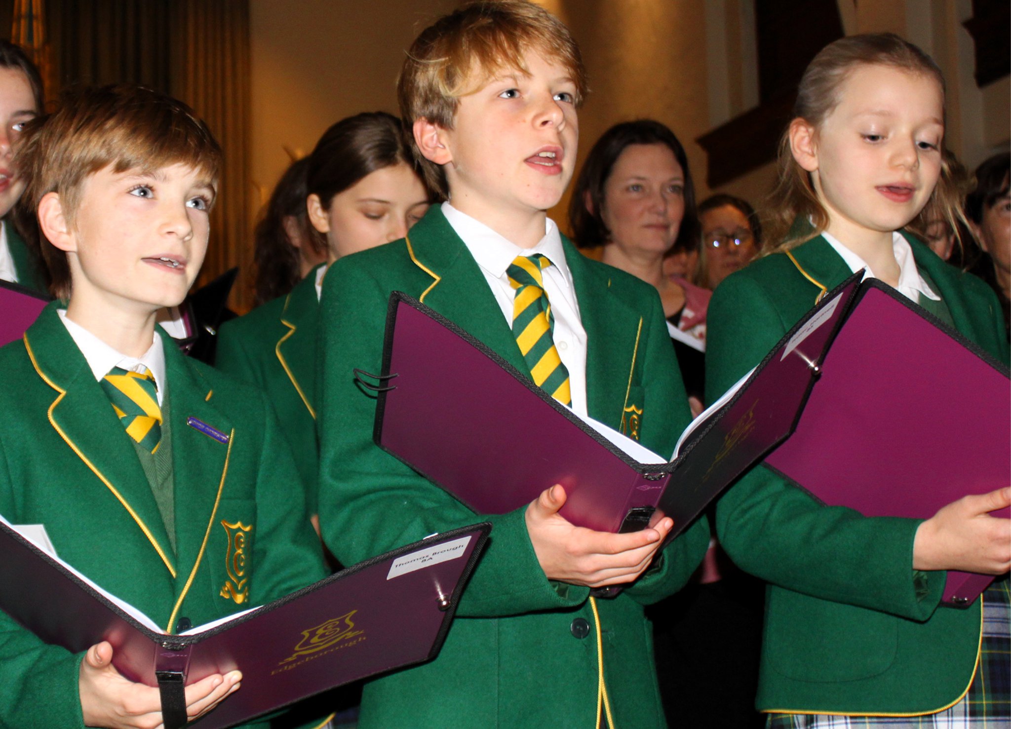 Edgeborough School's chamber choir delighted audiences