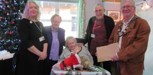 Haslemere's mayor visits Holy Cross Hospital for Christmas concert