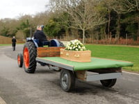Fitting final journey for vintage tractor enthusiast from Petersfield