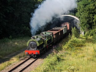 Longmoor's movie star locomotive still puffing away across the Channel