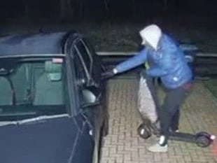 Police issue image of e-scooter rider suspected of Farnham car thefts