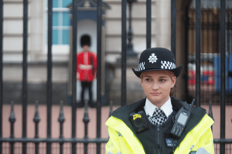 Police officer stock image