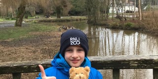 Midhurst boy hits 100 miles in RNLI fundraising journey