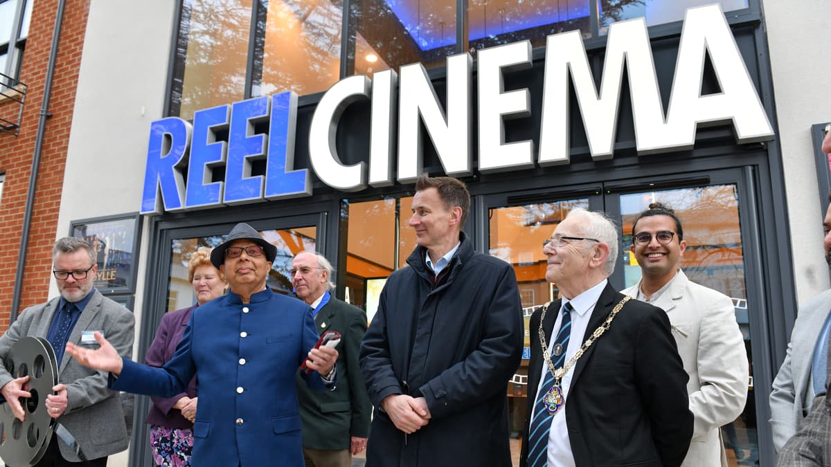 GALLERY Chancellor Jeremy Hunt cuts the film reel to open Farnham's