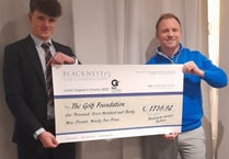 Junior Blacknest Golf Club members give £1,740 to The Golf Foundation