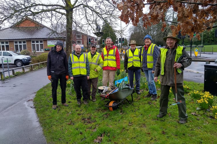 Weyhill in Bloom volunteers