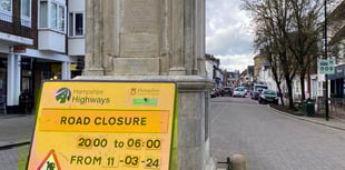 Resurfacing work finally begins on Petersfield High Street