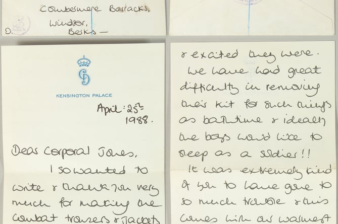 Princess Diana's handwritten letter