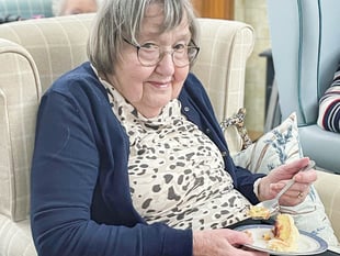 Art-loving care home resident has an ink-incredible birthday