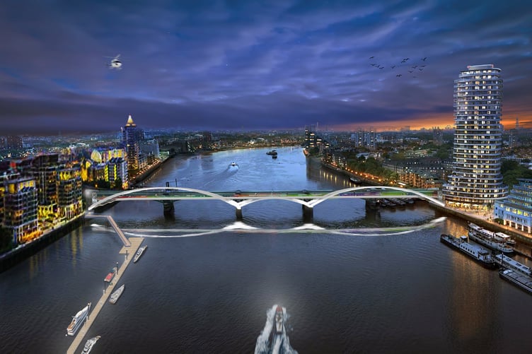 An artist's impression of the Cremorne (Diamond Jubilee) Footbridge