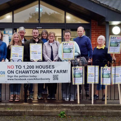 Chawton Park Farm Protest