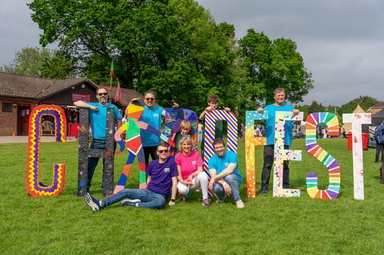 Chiddfest organisers enjoying the festival