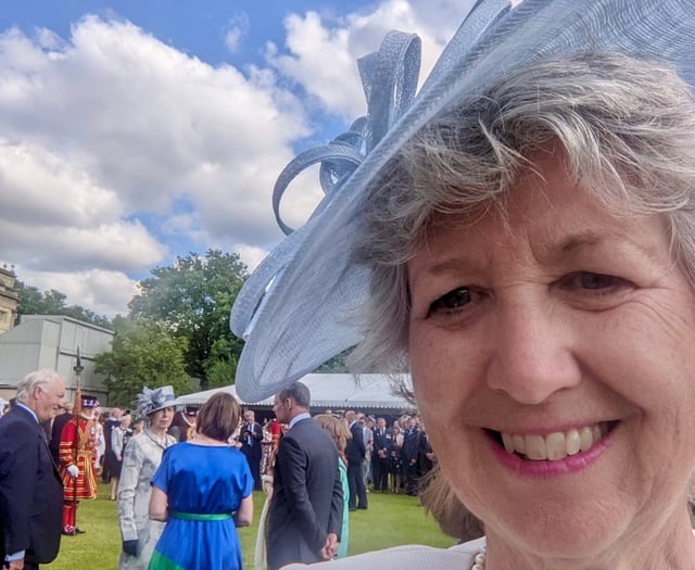 Volunteers attend royal garden party
