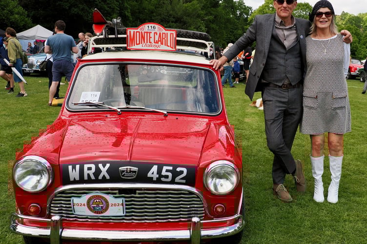 Winner Rob Bancroft with his Austin Mini