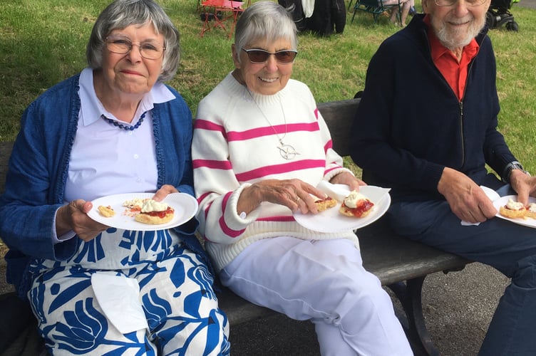 (left to right) Angela Parrot, Gill Taylor and Peter Taylor