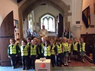 Fernhurst Primary School pupils at St Margaret's Church, Fernhurst 