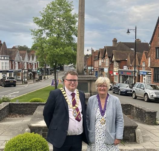 Haslemere Town Mayor Oliver Leach and Mayoress Claire Leach