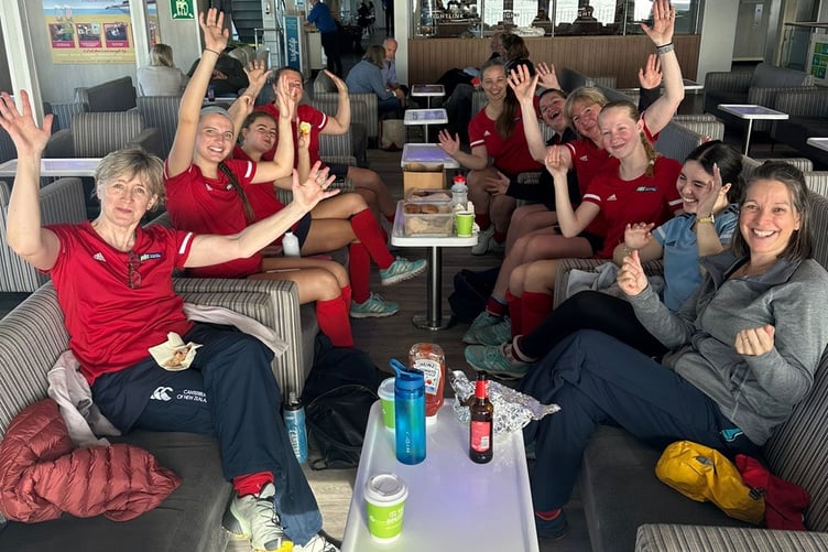 Petersfield's women's second team are all smiles
