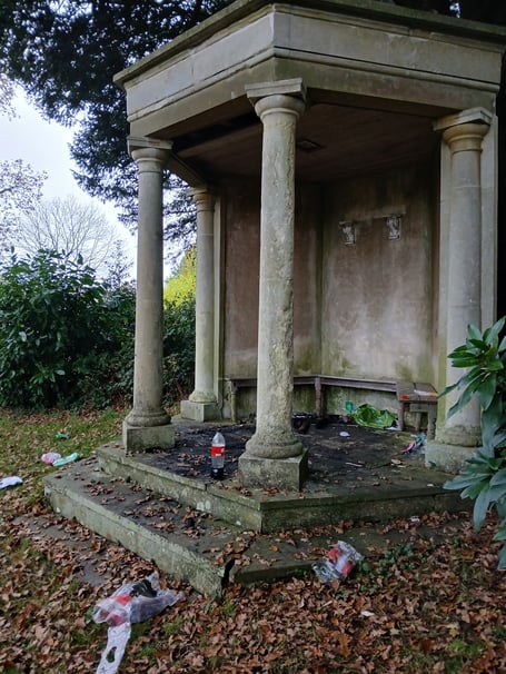 Vandals damage Haslemere Museum's gazebo