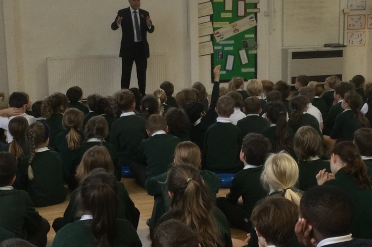 Shadow Secretary for Business and Trade visits Fernhurst school
