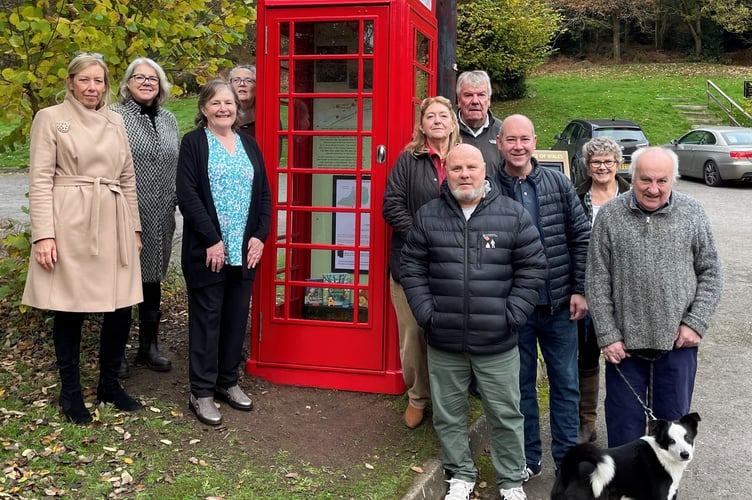 Residents of Hammer Vale & members of the Hammer Vale Phone Box Restoration Project