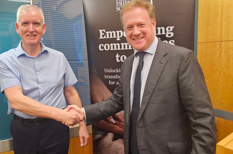 Mike Beere with Greg Stafford MP